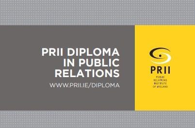 PRII Diploma in PR 2020/2021 Starts  Monday 21 September