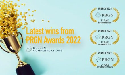 Global recognition for Cullen Communications at PRGN Awards 2022